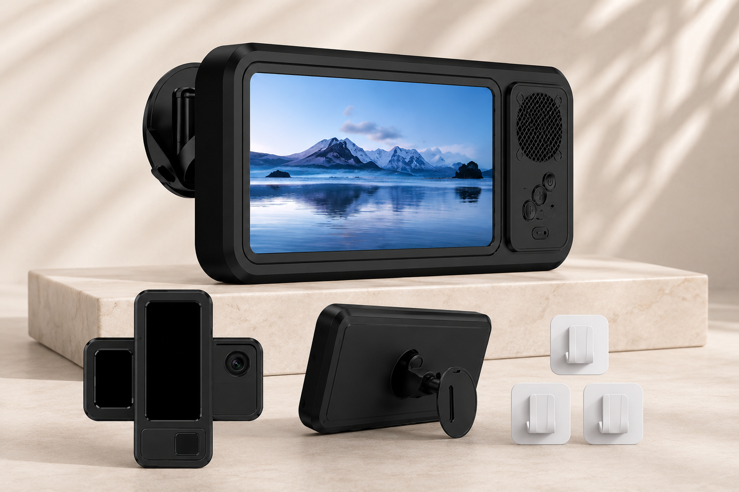 GlaslyCase™ –  Vattentät mobilfodral med Bluetooth-högtalare