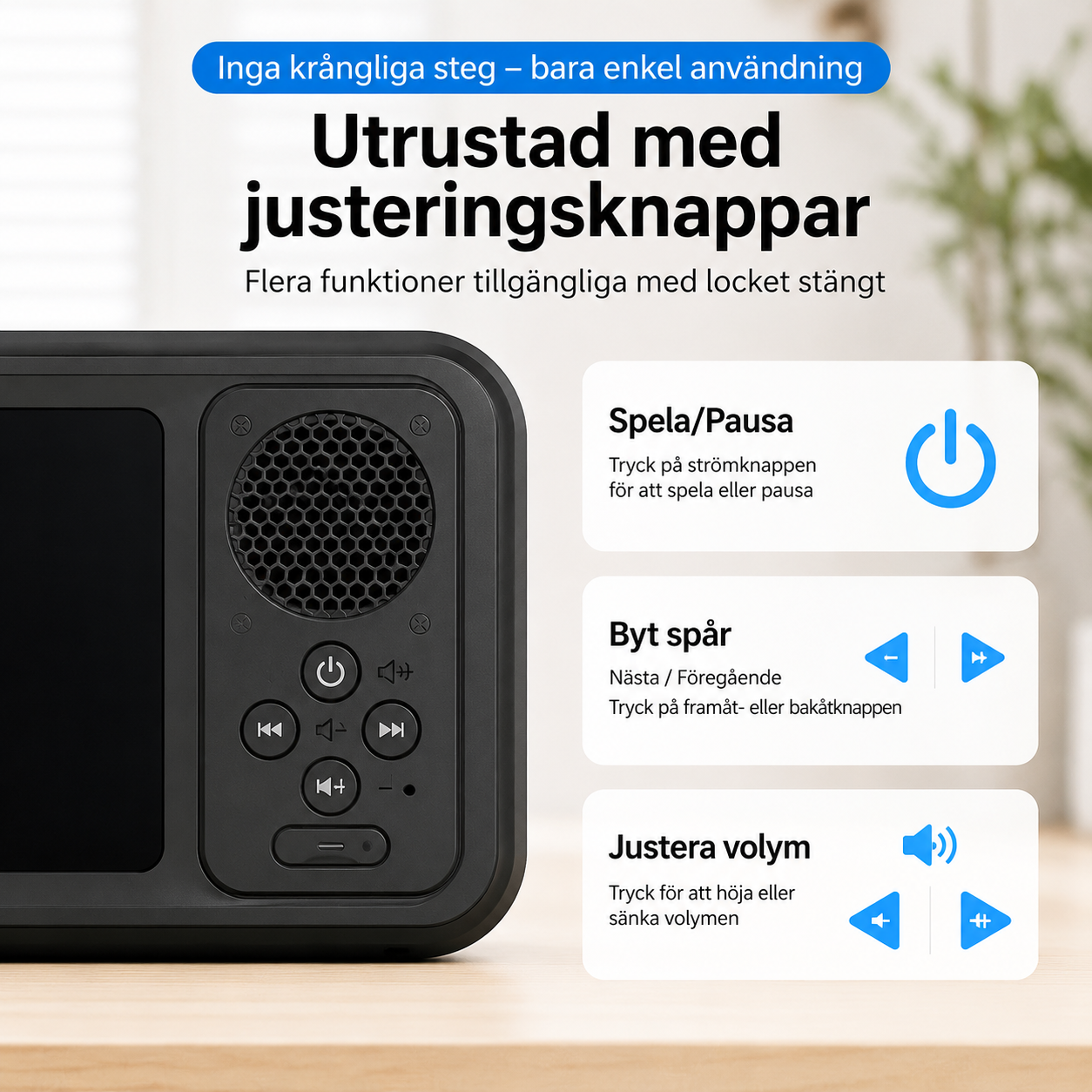 GlaslyCase™ –  Vattentät mobilfodral med Bluetooth-högtalare
