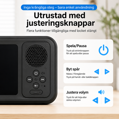 GlaslyCase™ –  Vattentät mobilfodral med Bluetooth-högtalare
